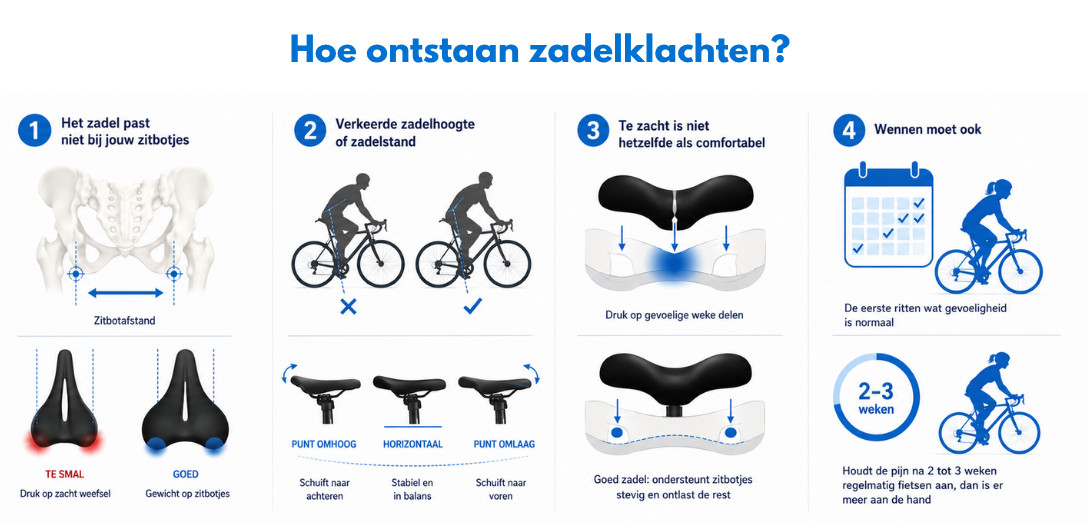 Hoe ontstaan zadelklachten